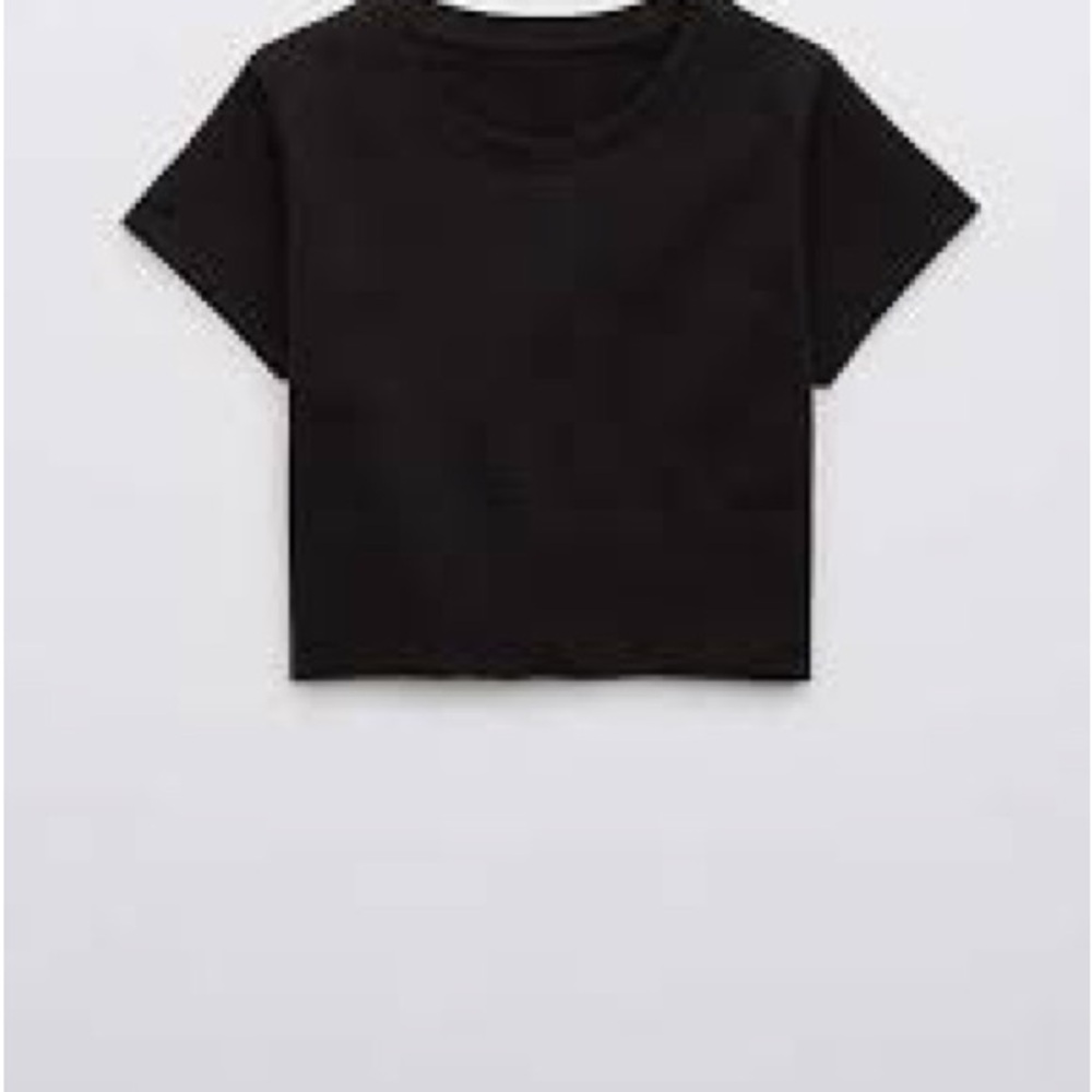 Aerie Black Crop Top